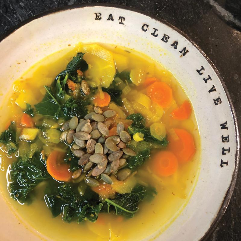 Parsnip Kale and Apple Soup recipe